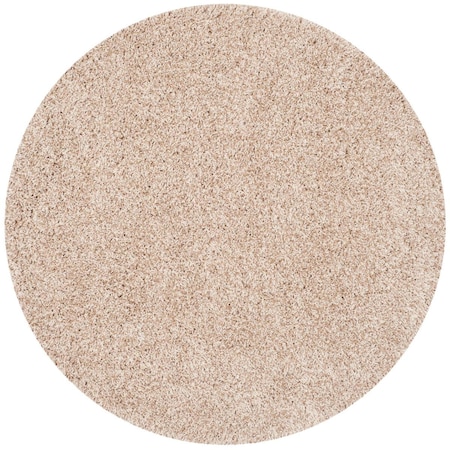 Safavieh 11 x 11 ft. California Shag Power Loomed Round Area Rug, Beige SG151-1313-11R
